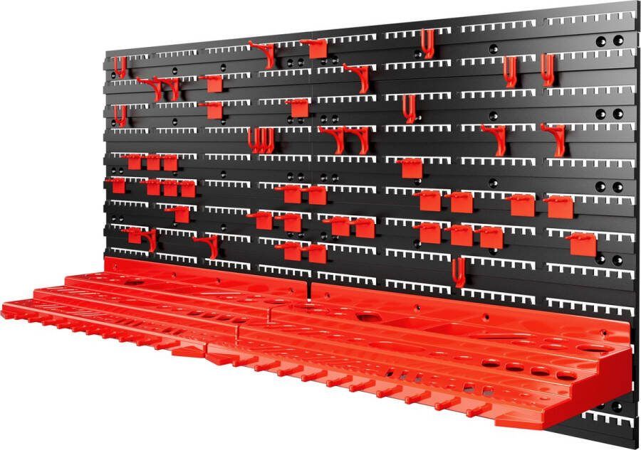 Monzana Gereedschapswand 95x54cm 54-delig Robuust Wandpanelen Uitbreidbaar