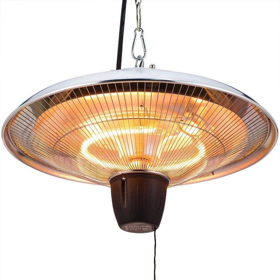Monzana Infrarood Verwarming 1500W IP24 2 Zilver