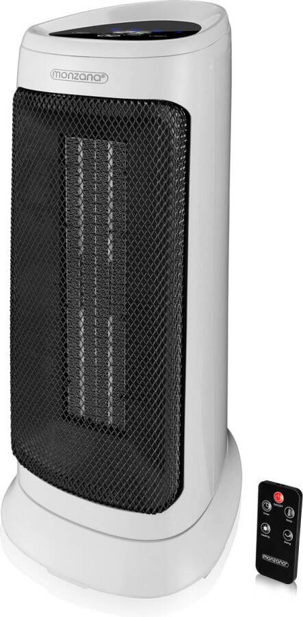 Monzana Keramische Ventilatorkachel 2000W 4 Standen – Wit
