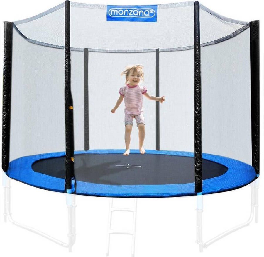Monzana Veiligheidsnet Trampoline voor 6 bevestigingspalen Ø244cm