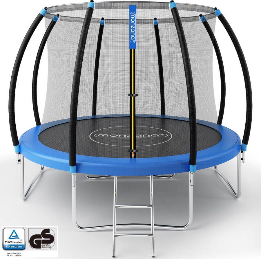 Monzana Trampoline Ø305cm GS Gecertificeerd Veiligheidsnet Ladder