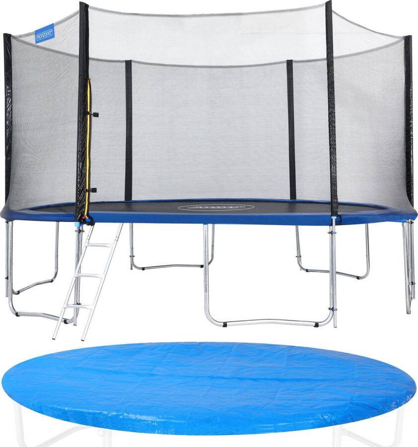 Monzana Trampoline Ø 426 cm Complete Set incl. Accessoires – TÜV certificaat