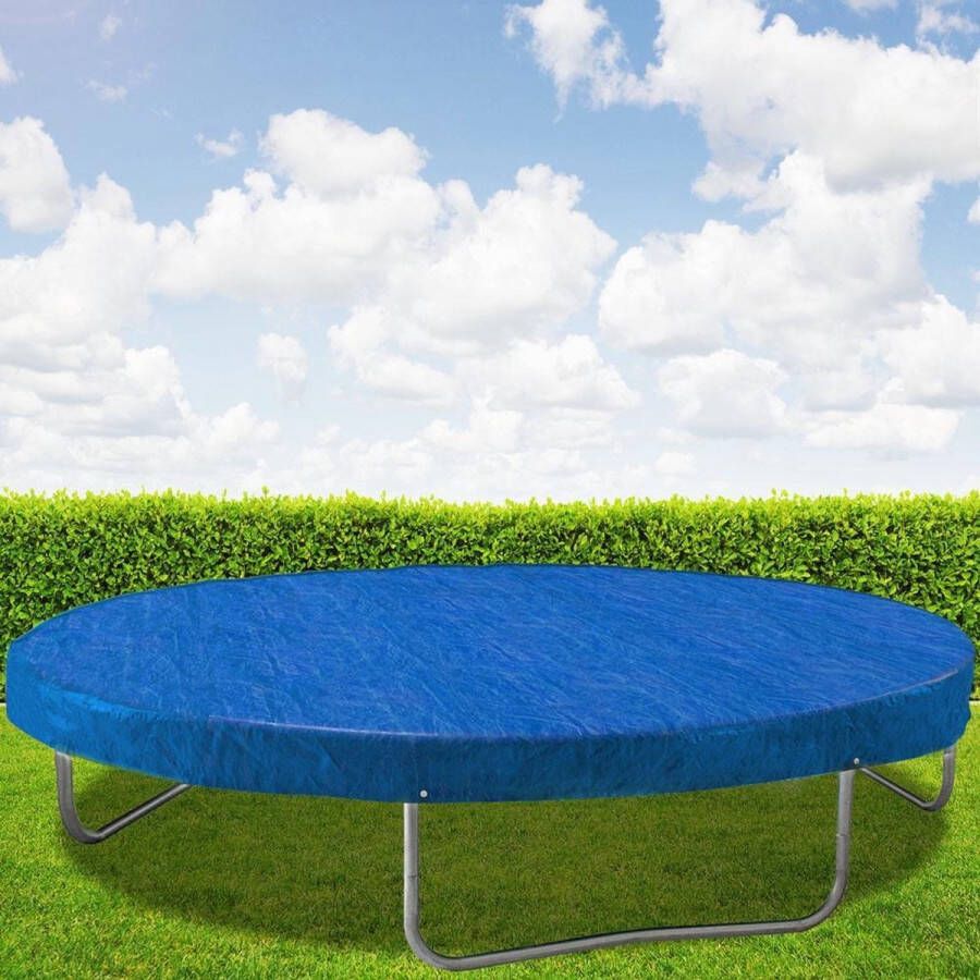 Monzana Trampolinehoes Ø 244 – Scheurvast Weerbestendig Trekkoord – Blauw