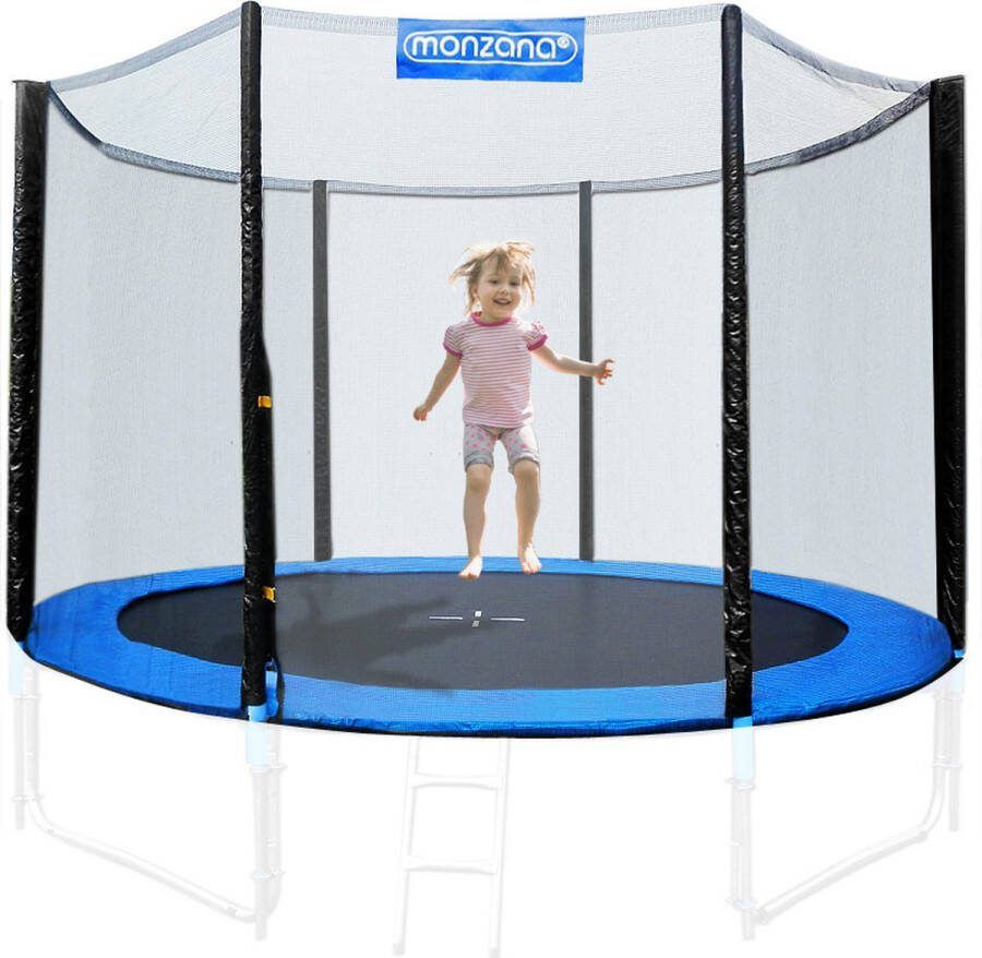 Monzana Veiligheidsnet Trampoline voor 6 bevestigingspalen Ø366cm