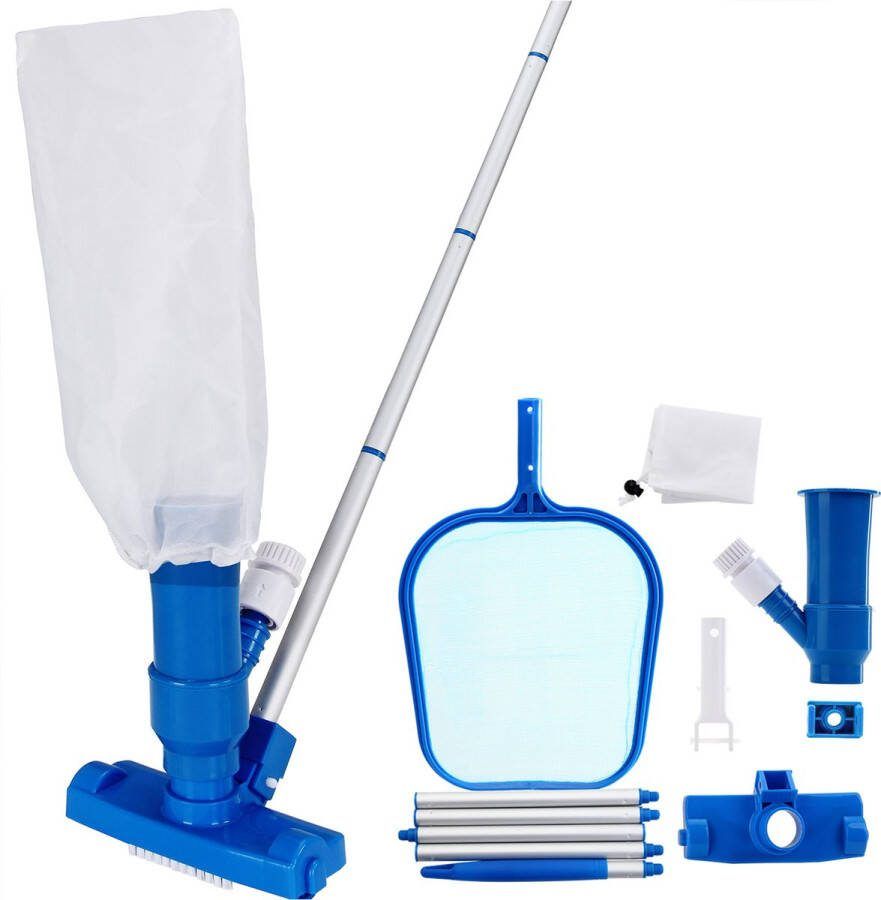 Merkloos Sans marque Zwembad Onderhoud Set Stofzuiger Net Uitschuifbaar Stang Stofzuiger Accessoires