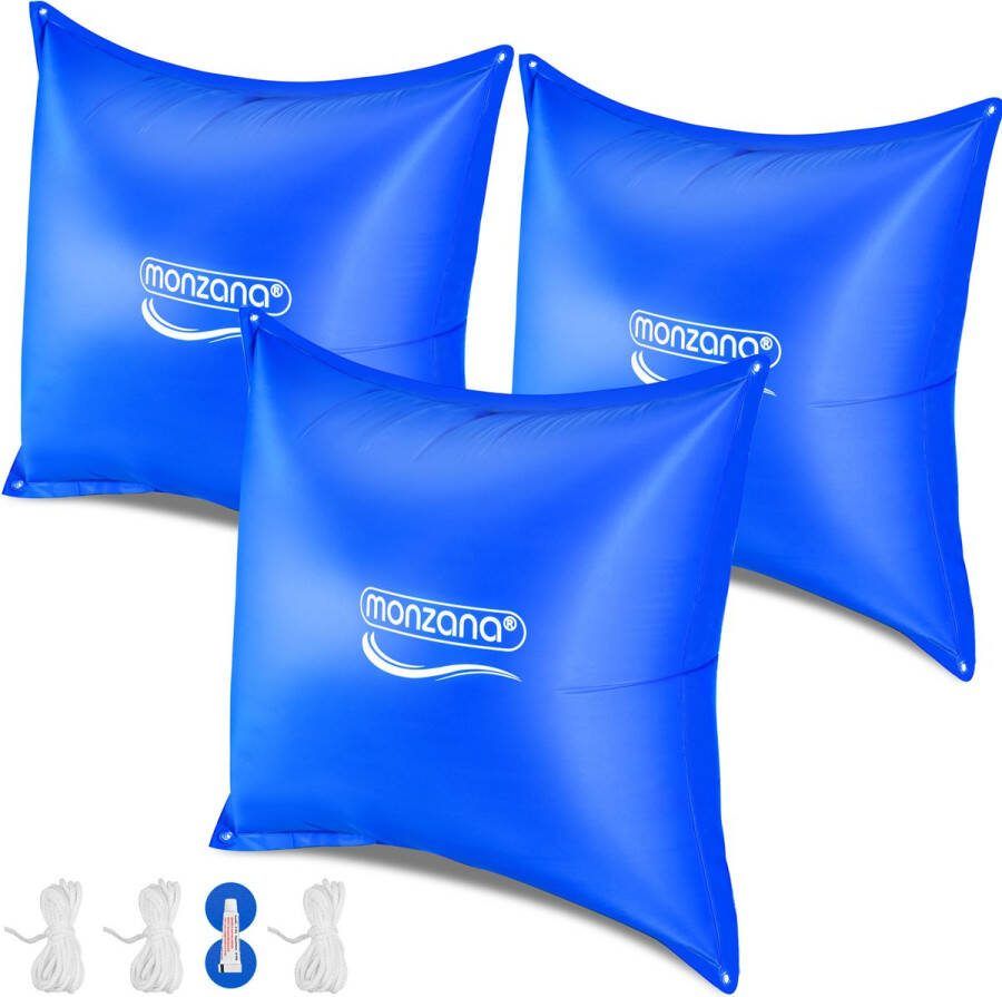 Monzana Zwembadkussen XL 3 stuks Chloorbestendig PVC – Blauw
