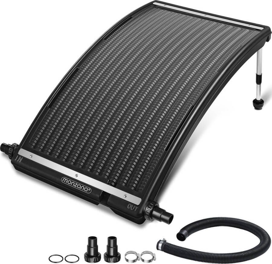 Monzana Zwembadverwarming Solar 10000 L h 32&38mm – Verstelbaar
