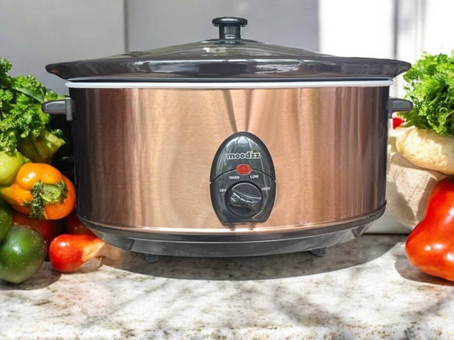 Moodzz MZ-2306 Elektrische Slowcooker 6.5 L Koperkleurig