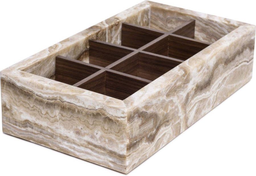 Mooisa Organizer Box Onyx Marmer Theedoos