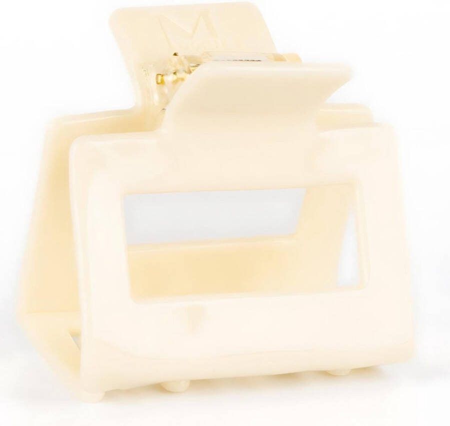 MOONIE'S Lilly haarklem in Candle White Wit 5.5 cm Haarklemmen Haaraccessoires Acetaat