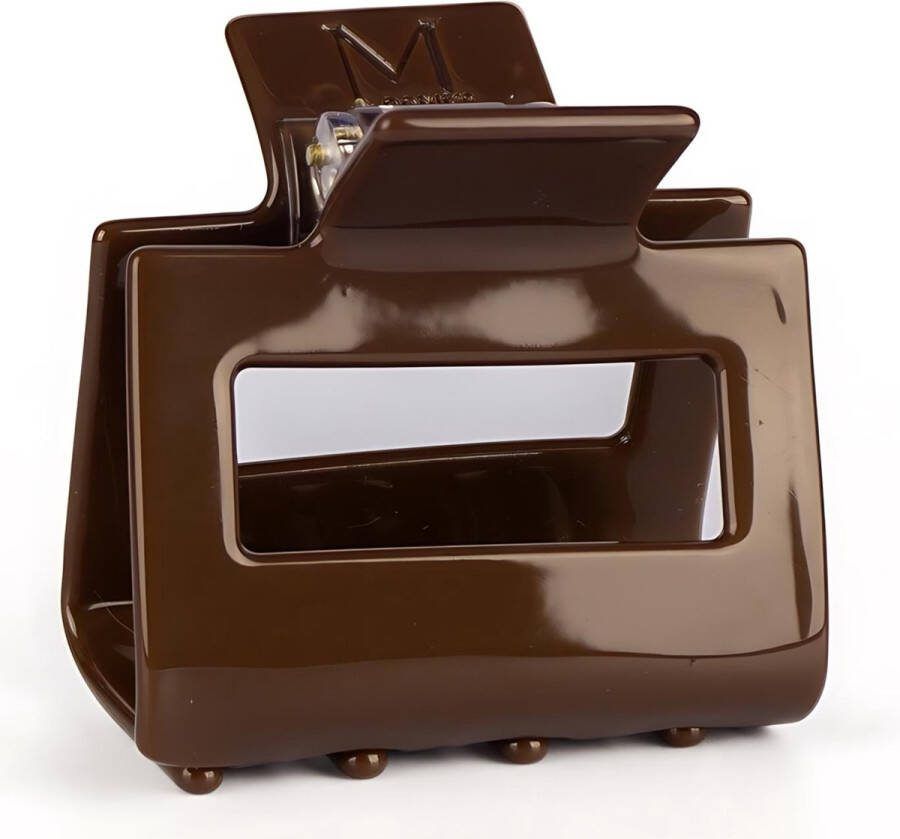 MOONIE'S Lilly haarklem in Dark Hazelnut Bruin 5.5 cm Haarklemmen Haaraccessoires Acetaat