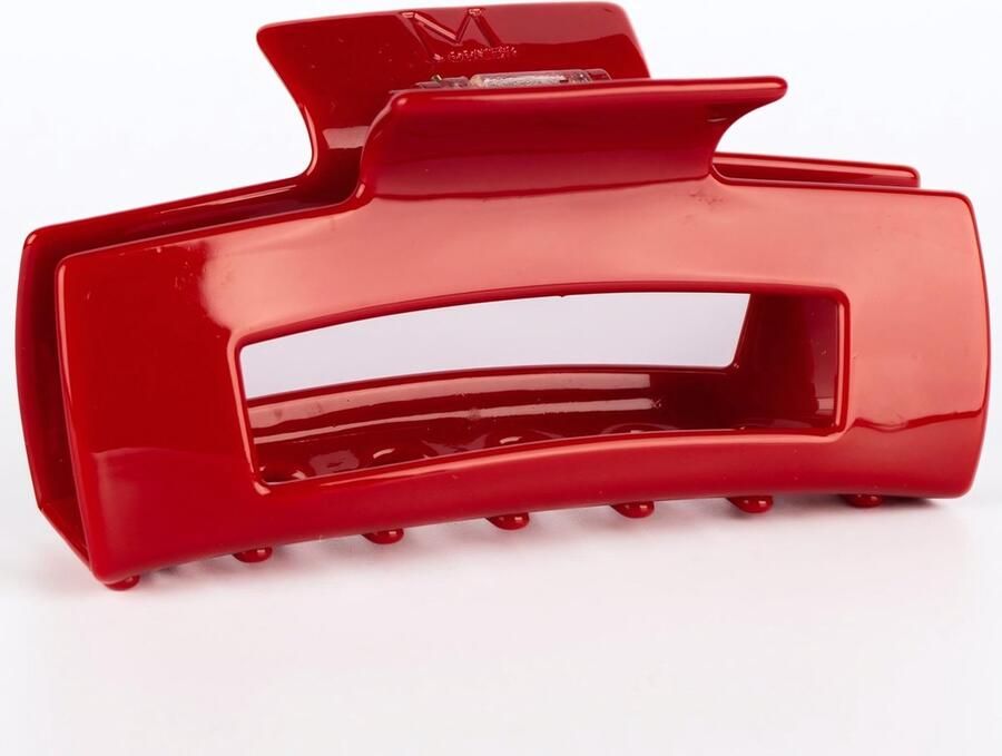 MOONIE'S Maddy haarklem in Dangerous Red Rood 8.5 cm Haarklemmen Haaraccessoires Acetaat