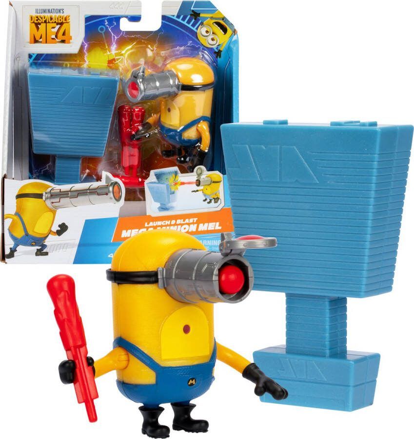 Moose Toys Despicable Me 4 Launch & Blast Mega Minion Mel Actiefiguur
