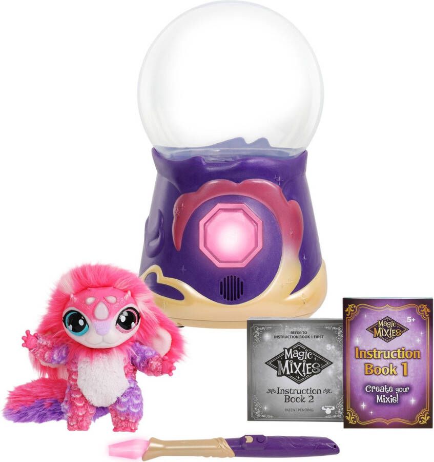 Moose Toys Magic Mixies Magic Misting Crystal Ball with 8 inch pink interactive plush and more than 80 sounds and reactions