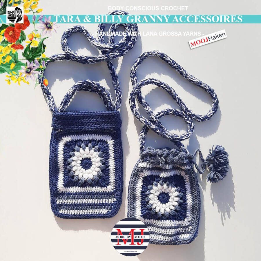 More by Mooj Haakpakket Tara en Billy Granny Accessoires Blue White