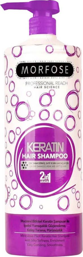 Morfose Morphhose Professional Reach Hair Shampoo 2In1 Keratin Shampoo To Restore Damaged Hair