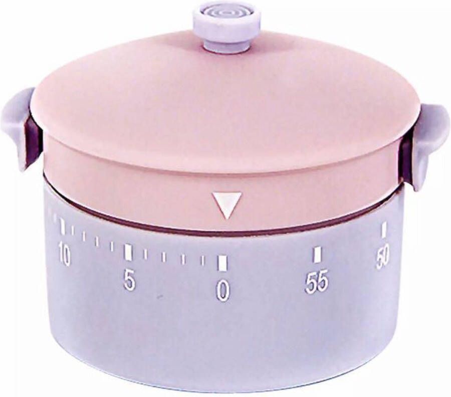 Morgiano Kookwekker kook pan roze blauw -360 graden draaiend- Ring geluid