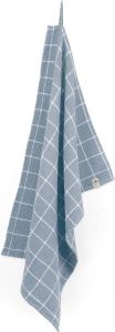 Morhane Dry with Cubes keukendoek 50x70cm jeans blauw