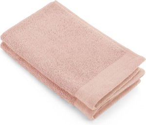 Morhane Soft Cotton gastendoek 30x50cm roze (2 stuks)