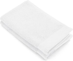 Morhane Soft Cotton gastendoek 30x50cm wit (2 stuks)