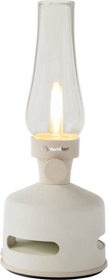 MoriMori LED Buitenlamp Lantaarn met Bluetooth Speaker Beach House Beige