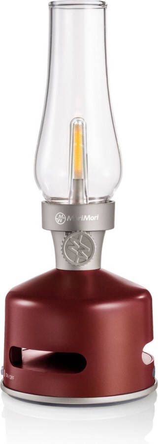 MoriMori LED Buitenlamp Lantaarn met Bluetooth Speaker Lumi Wine Rood
