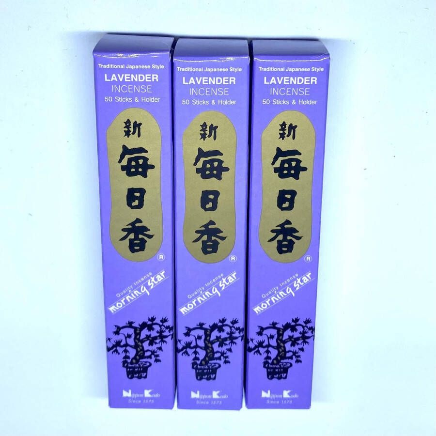 Morning Star Lavender Incense wierook stokjes Lavendel 3-pack