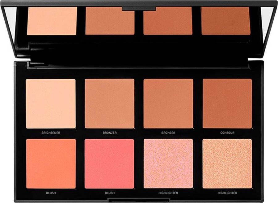 Morphe Complexion Pro Face Palette 8F Fair Play Brightener Contour Blush Highlight