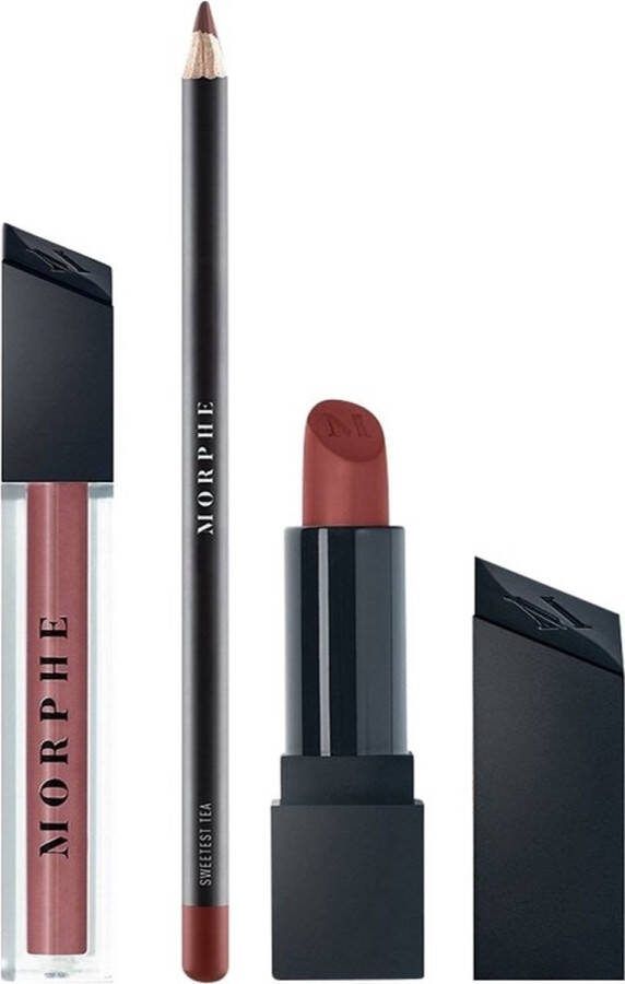 Morphe out & a Pout Sweetest SweetTea Lip Trio Lipstick Lipgloss Lip potlood Sweetest Sweet Tea