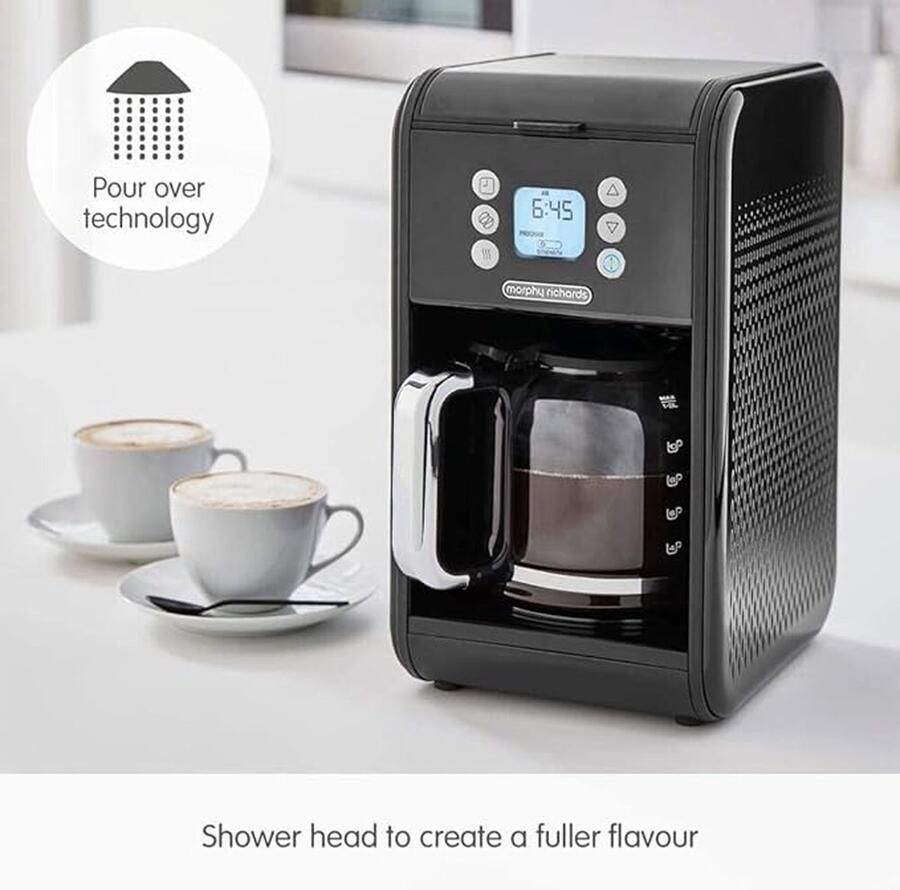 Morphy Richards Verve Pour Over Filter Coffee Machine Volledig automatisch Combinatiekoffiemachine 1 8 l