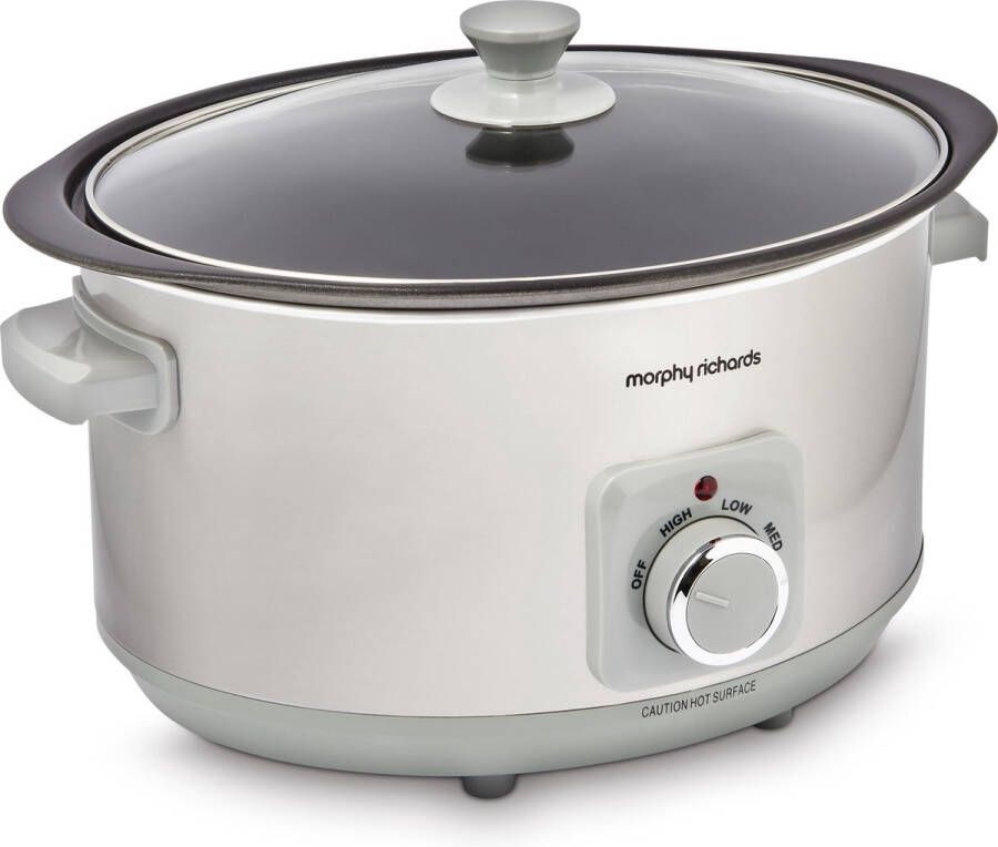 Morphy Richards Slow Cooker Sear&Stew 6.5L RVS Binnenpan aluminium