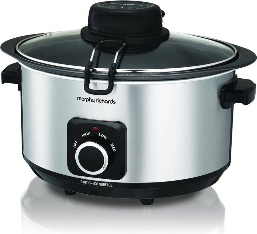 Morphy Richards Slow Cooker Sear Stew and Stir Slow Cooker 6.5l Automaat roerfunctie