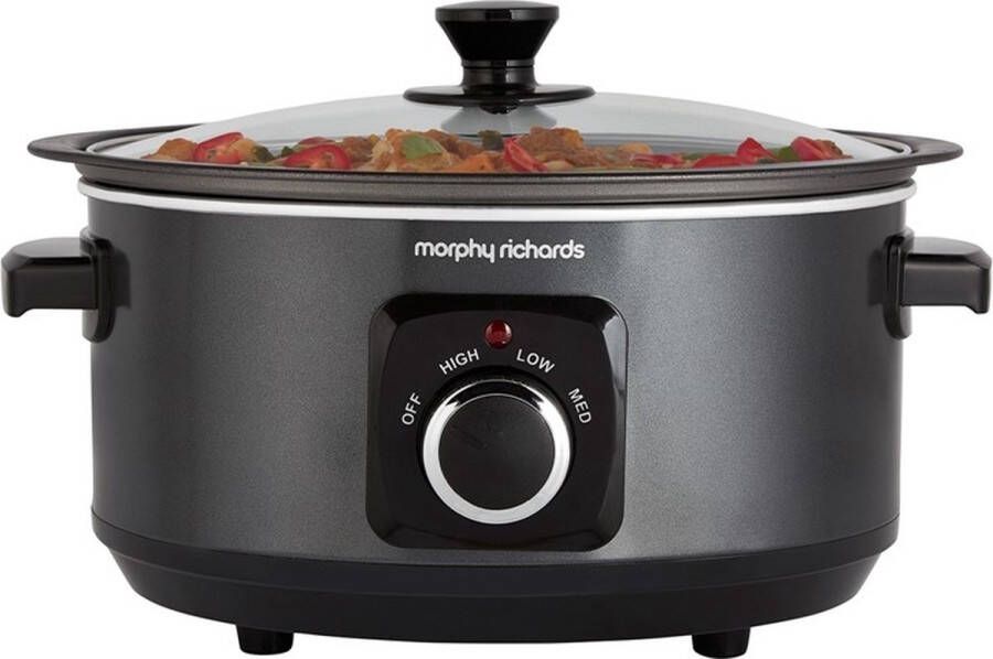 Morphy Richards Slowcooker 460012 3.5 Liter Sear and Stew Zwart