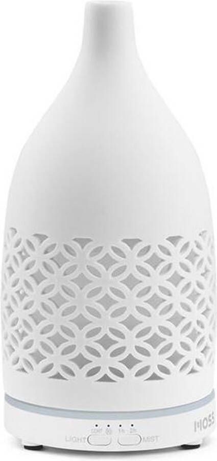 MOSS Luchtbevochtiger & Geurdispenser met LED Ceramic vase 70 ml