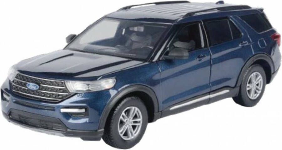 MotorMax Maisto modelauto speelgoedauto Ford Explorer XLT blauw schaal 1:24 21 x 8 x 7 cm