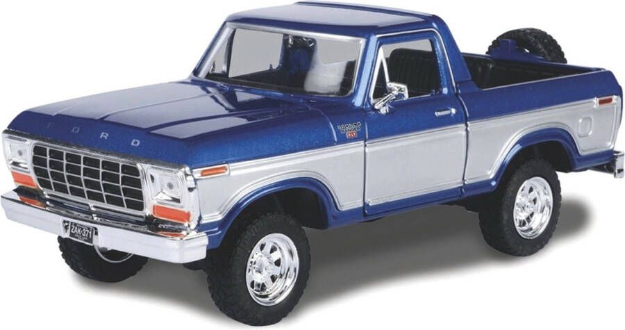 MotorMax Motor Max modelauto speelgoedauto Ford Bronco pick-up blauw schaal 1:24 19 x 8 x 8 cm