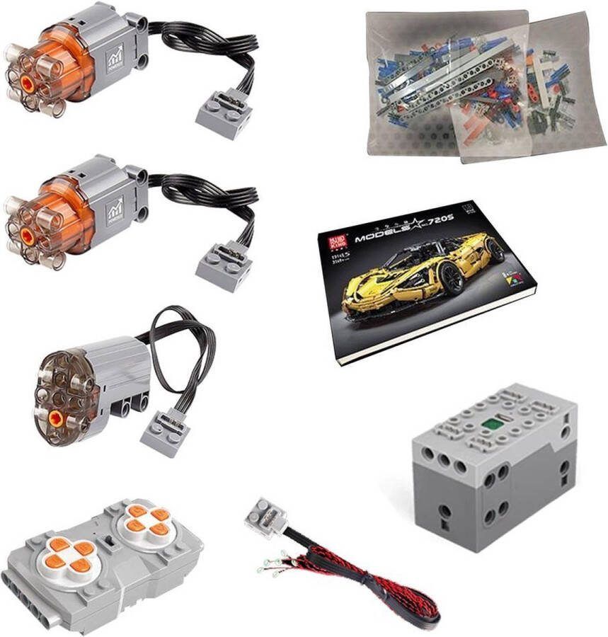 Mould King Motorset voor de 13145S Supercar 720S motorset Compatible met de bekende merken DIY Bouwset constructieset Mouldking