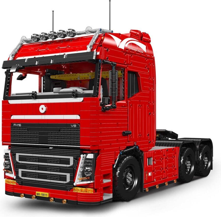 Mould King 19015 Technik vrachtwagen bouwstenen 4608 delen pneumatisch trekkend voertuig bouwpakket model mobiele sleeplocomotief bouwstenen met 8 motoren 2 4 G afstandsbediening en app