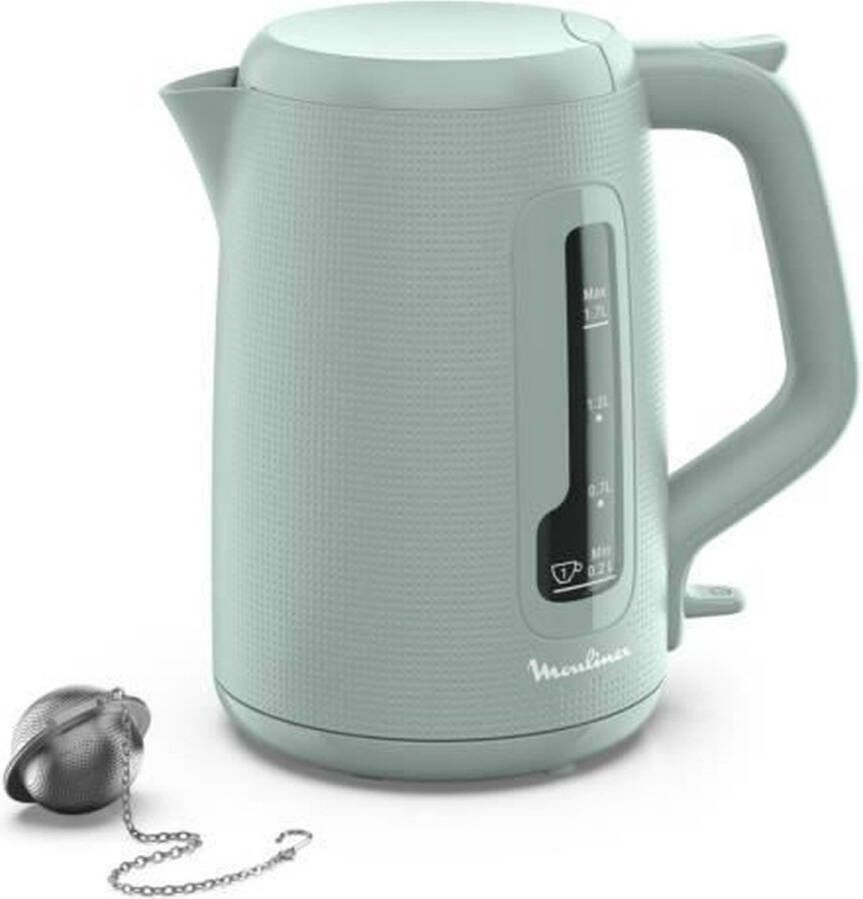Moulinex Waterkoker 1 7 l 1 kopjesaanduiding Antikalkfilter Automatische uitschakeling Inclusief thee-ei Morning BY2M1310