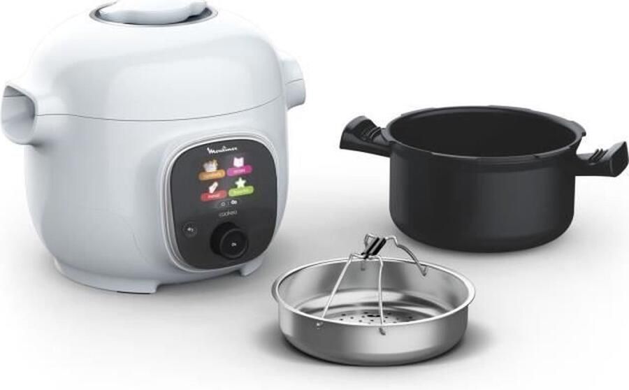 Moulinex Cookeo Mini hogedruk slimme multicooker 3 l 150 geïntegreerde recepten intuïtief speciale toepassing CE880410