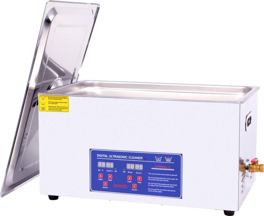 Mountain Wolf Ultrasoon reiniger 22 Liter 22L (Ultrasoonbad Reinigingsbad Ultrasone Reinigingsmachine Carburateur Ultrasoonbak beste Ultrasonic Cleaner groot Reinigings bad grote bak injectoren trilbad apparaat)