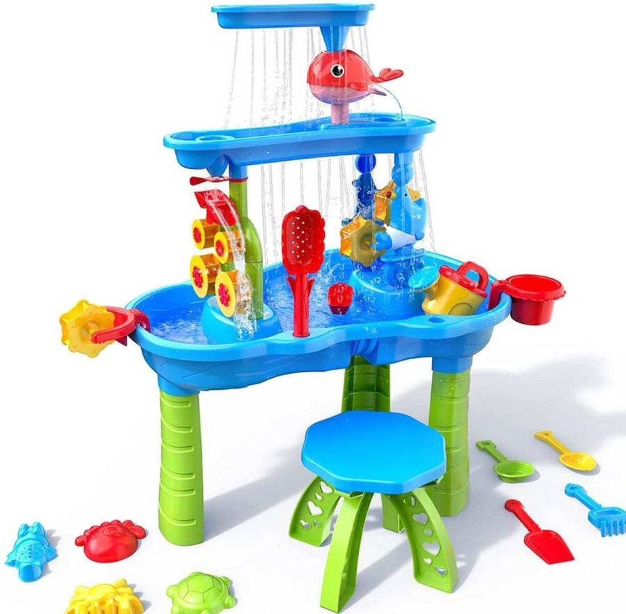 MOWA Waterspeeltafel Aquaplezier Watertafel voor kinderen inclusief 20+ accessoires