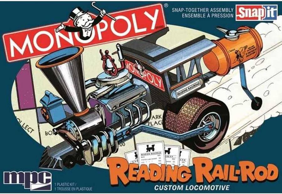 MPC modelbouw kit Monopoly Reading Rail-Rod 1:25