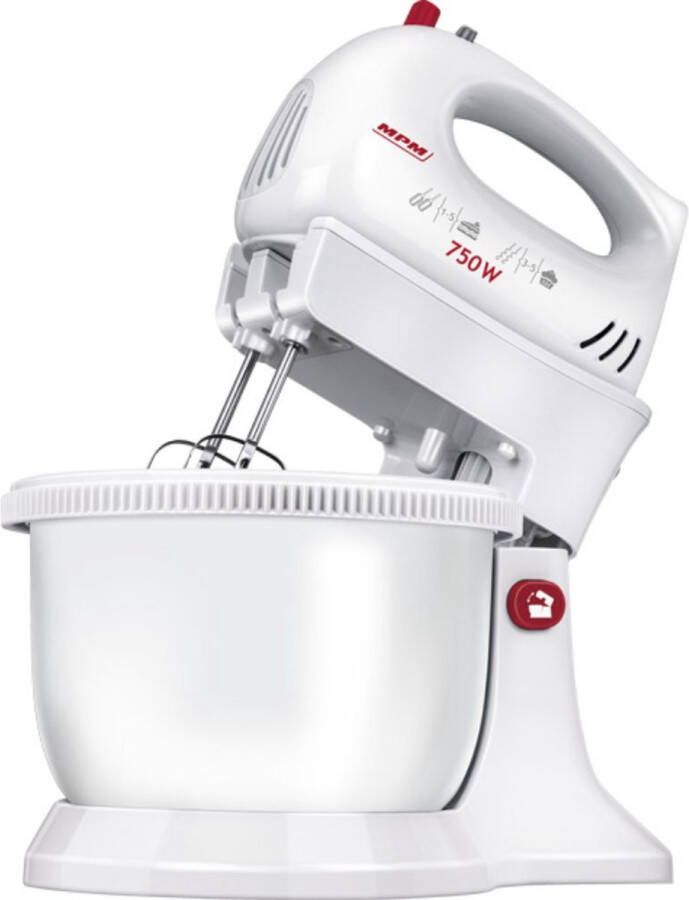 MPM Mixer met Roterende Mengkom 3 5 Liter Handmixer Keukenmixer Blender 750W