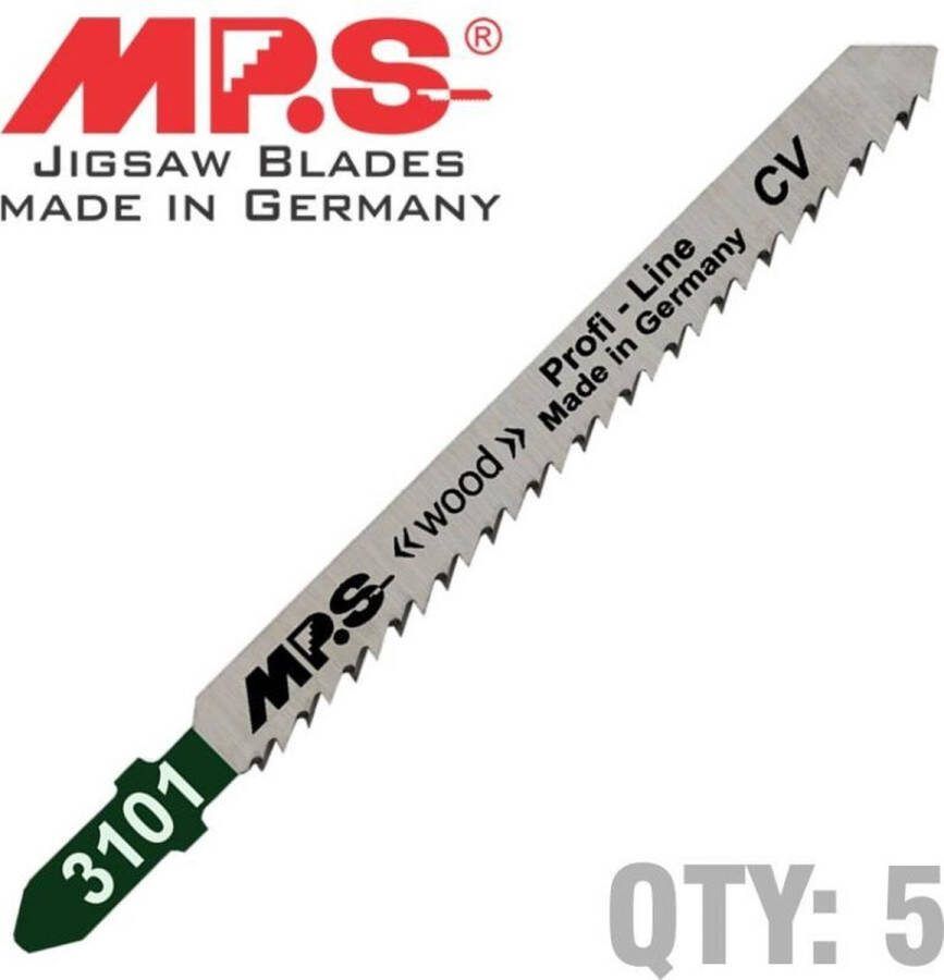 Mps decoupeer zaagblad hout fijn Profi Wood Line 5 stuks (3101-5) als bosch T101B