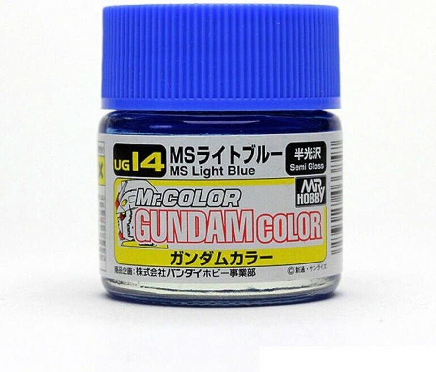 Mr. Hobby Mrhobby Gundam Color (10ml) Light Blue (Mrh-ug-14) modelbouwsets hobbybouwspeelgoed voor kinderen modelverf en accessoires