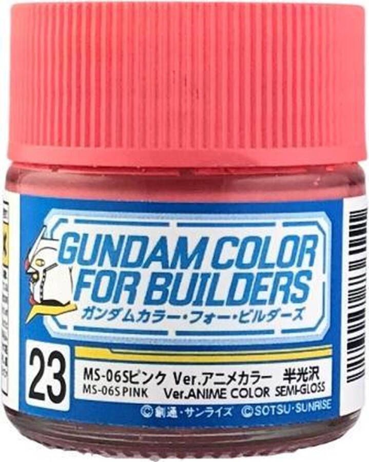 Mr. Hobby Mrhobby Gundam Color For Builders 10 Mm Ms-06s Pink Ver. Mrh-ug-23 modelbouwsets hobbybouwspeelgoed voor kinderen modelverf en accessoires