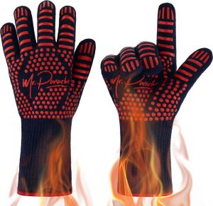 Mr. Panache Ovenhandschoenen (2 stuks) EN407 Certificaat tot 500°C Ovenwanten Hittebestendige BBQ Handschoenen Barbecue en Oven handschoenen BBQ accesoires