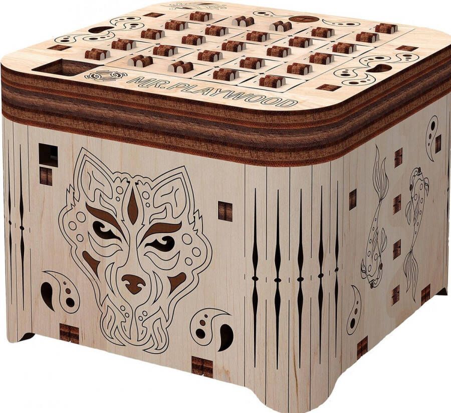 Mr. PlayWood Modelbouwpakket Tiger Secretbox 7 8 Cm Hout 94-delig