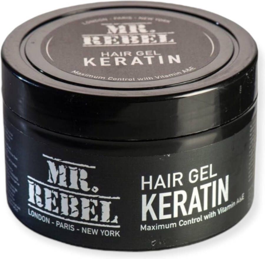 Mr. Rebel Mr.Rebel Haar Hair Gel Wax Hair Styling Gel Keratin 450ml